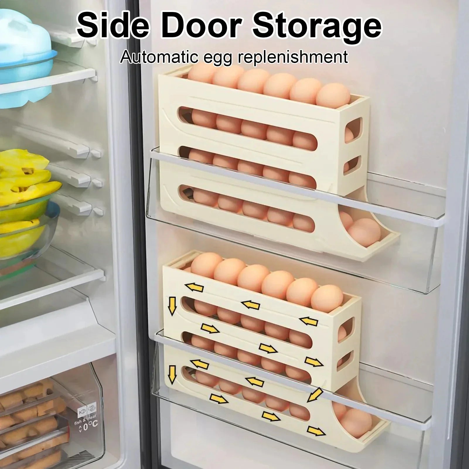 Sliding Multi-Level Egg Tray