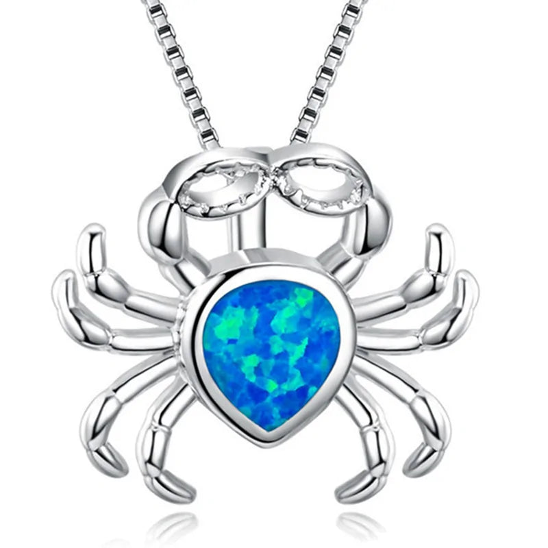 Imitation Blue Opal Nature-Inspired Necklaces and Rings