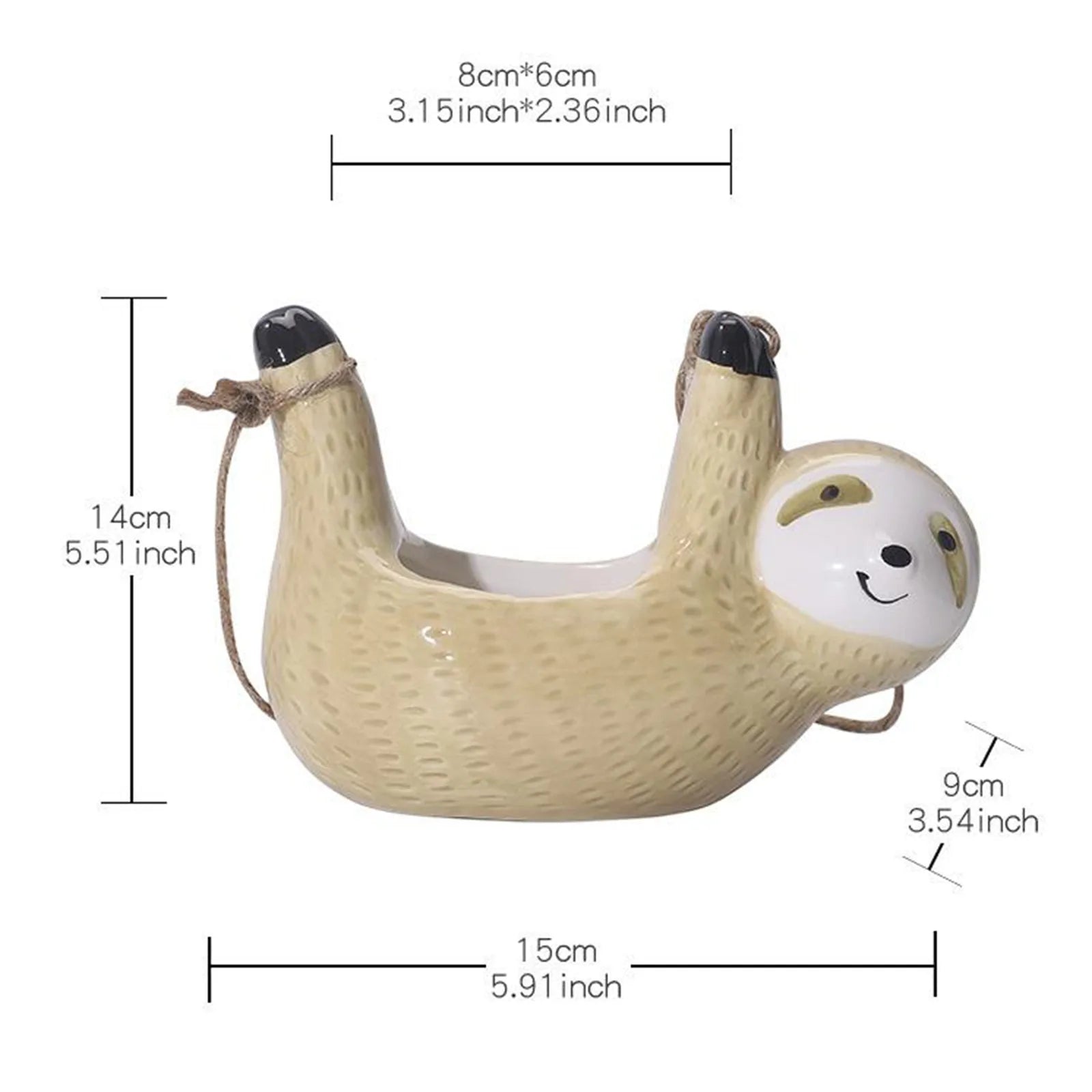 Cute Sloth Planter - Indoor/Outdoor