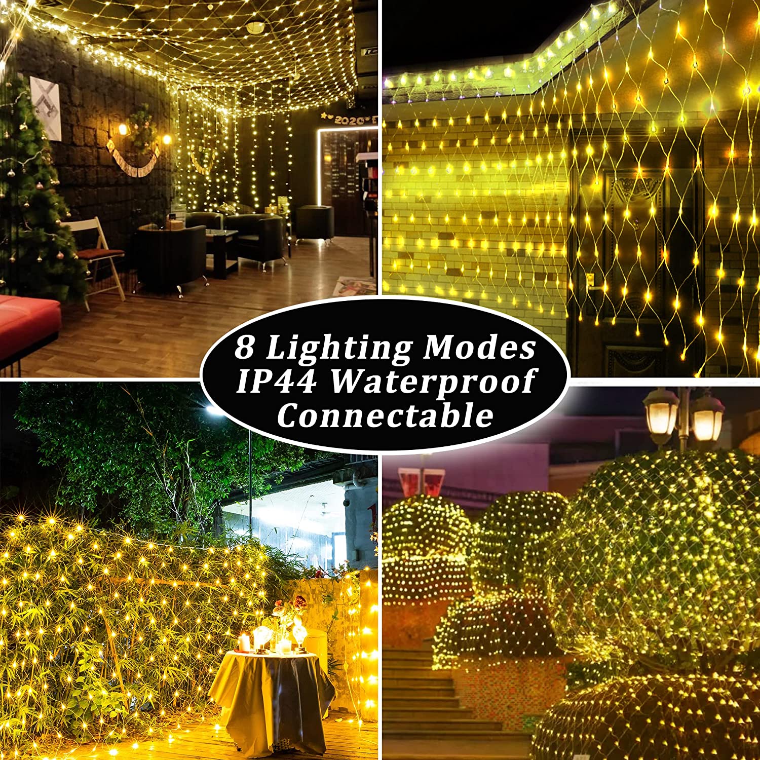 Fairy Lights - Solar - Mesh Net