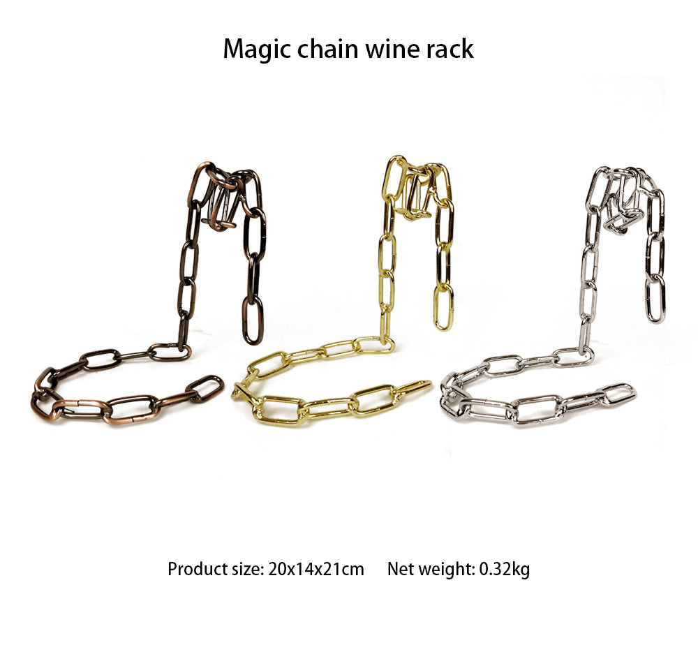 Iron Chain Wine Bottle Holder
