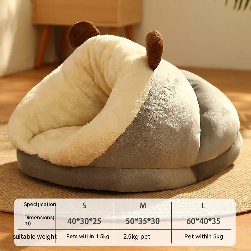 Slipper-Shaped Pet Bed