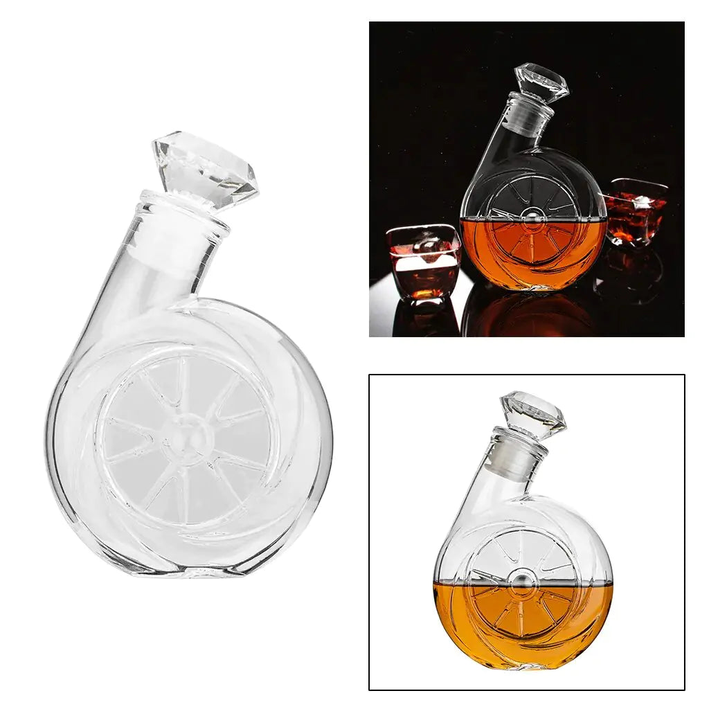Retro Blower-Shaped Wine Decanter
