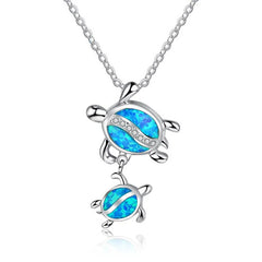 Imitation Blue Opal Nature-Inspired Necklaces and Rings