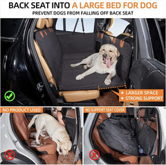 Waterproof Backseat Hammock with Hard Bottom