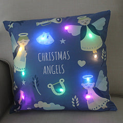 Plush Christmas-Themed LED Pillowcases