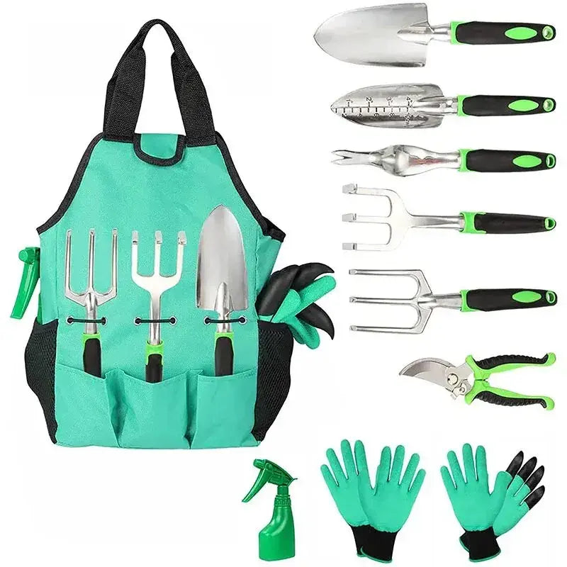 Heavy Duty Gardening Tool Set - 8 or 10 Piece Sets