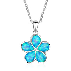 Imitation Blue Opal Nature-Inspired Necklaces and Rings