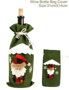 HolidayCheers™ Christmas Wine Bottle Cover