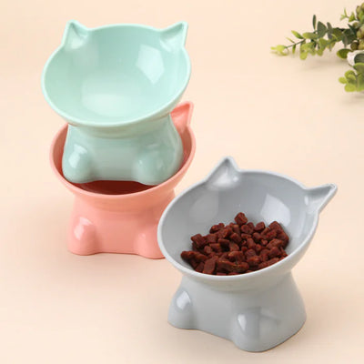 Cute Cat-Shaped Pet Bowl