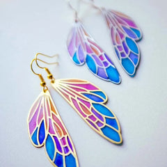 Fairy Butterfly Wings Hanging Earrings