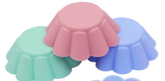 Flower-Shaped Non-Stick Silicone Baking Cups