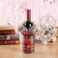 Christmas-Themed Wine Bottle Covers