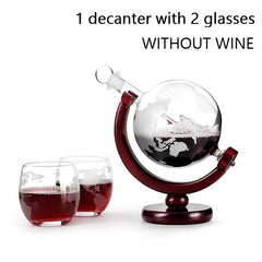 Whiskey Decanter/Wine Aerator Glass Set