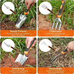 Heavy Duty Gardening Tool Set - 8 or 10 Piece Sets