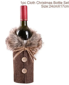 HolidayCheers™ Christmas Wine Bottle Cover