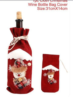 HolidayCheers™ Christmas Wine Bottle Cover