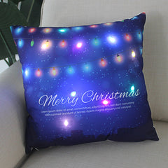 Plush Christmas-Themed LED Pillowcases