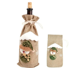 HolidayCheers™ Christmas Wine Bottle Cover