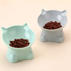 Cute Cat-Shaped Pet Bowl